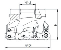 TEMAK 200X8 mm Yerli Üretim TPKN22 Tarama Başlığı